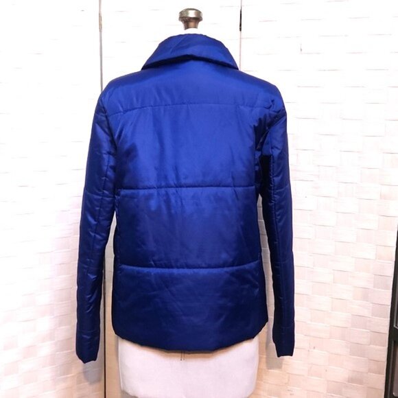 Brilliant Blue Lightweight Puffer Jacket by Simply Vera Vera Wang - Size XS - Picture 3 of 10
